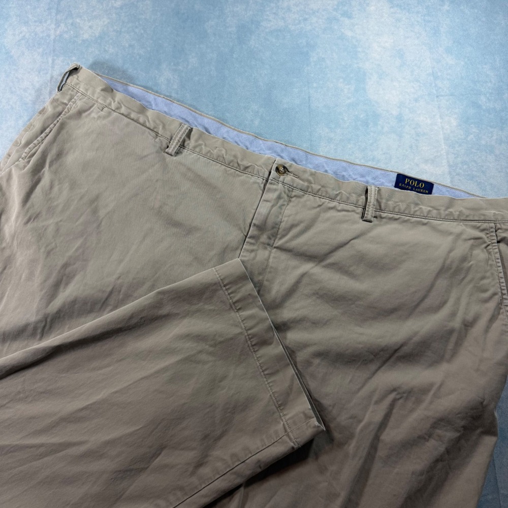 Polo Ralph Lauren Chino Pants Mens 54x30 Tan Excellent Stretch Classic Fit